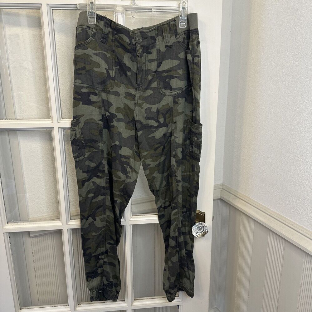 Camouflage Cargo Joggers Capri Pants Women's M
